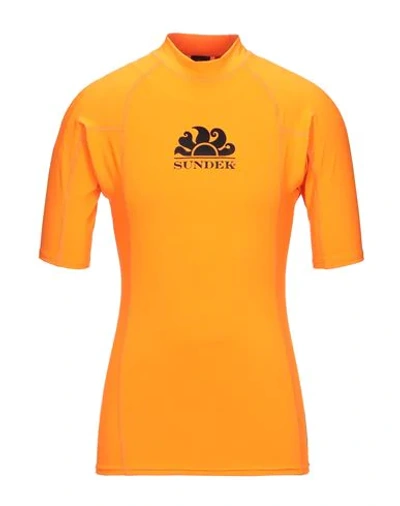Sundek T-shirt In Orange