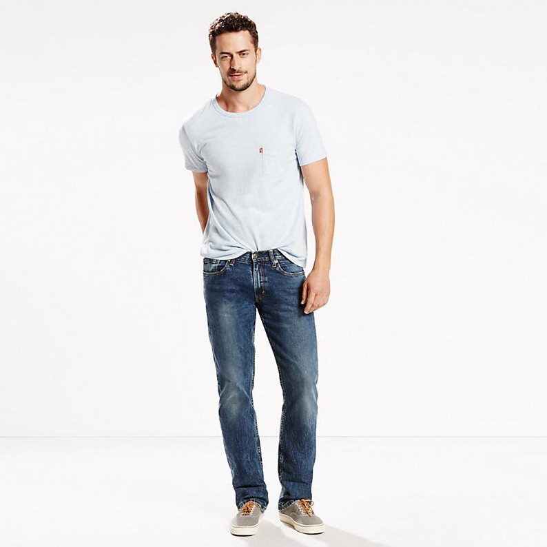 levi's 514 straight fit stretch jeans