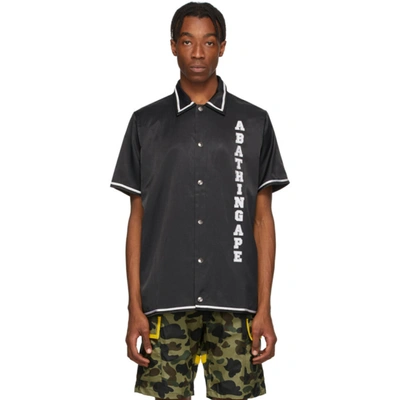 Bape Black Relaxed Classic Disco Short Sleeve Shirt In Blk