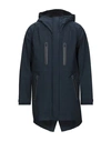 Woolrich Overcoats In Blue