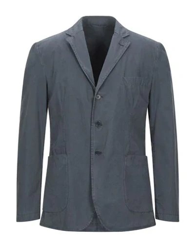 Aspesi Suit Jackets In Slate Blue