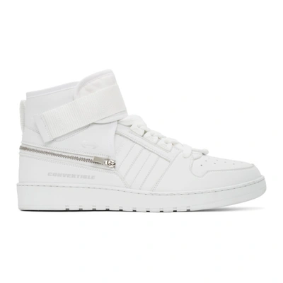 Neil Barrett White Detachable-cuff Sneakers In 03 White