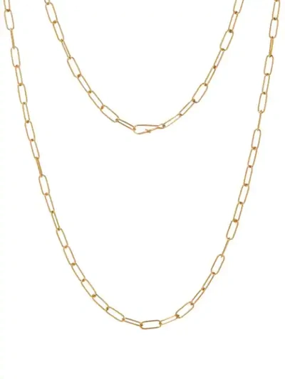 Annoushka 14kt Yellow Gold Mini Short Cable Chain Necklace