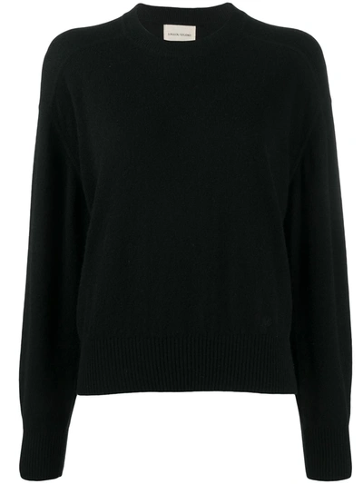 Loulou Studio Round Neck Jumper In Black