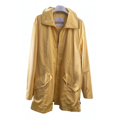 Pre-owned Mcm Yellow Synthetic Coat