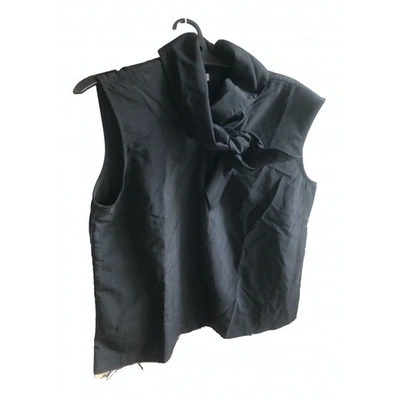 Pre-owned Marques' Almeida Black Synthetic Top