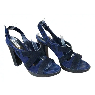 Pre-owned Sartore Sandal In Black