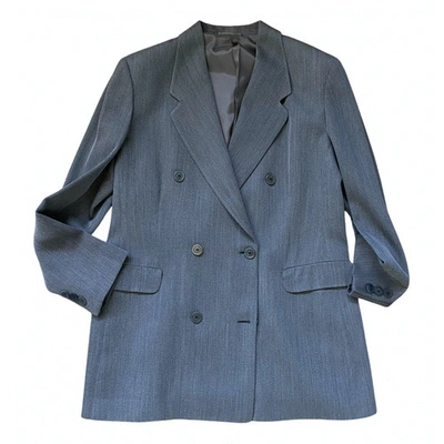 Pre-owned Cantarelli Wool Blazer In Grey