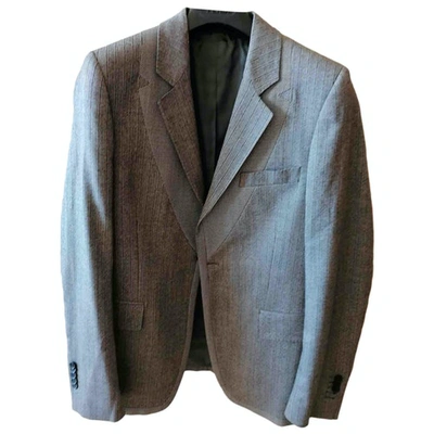Pre-owned Les Hommes Wool Vest In Grey