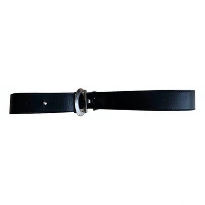 Pre-owned Tod's Leather Belt In Black