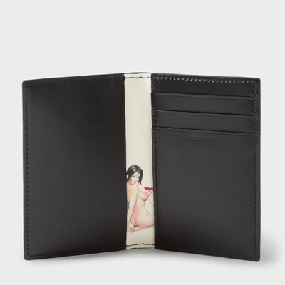 Paul Smith Men's Black Leather 'naked Lady' Interior Credit Card Wallet