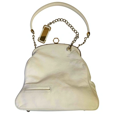 Pre-owned Zac Posen Leather Handbag In White