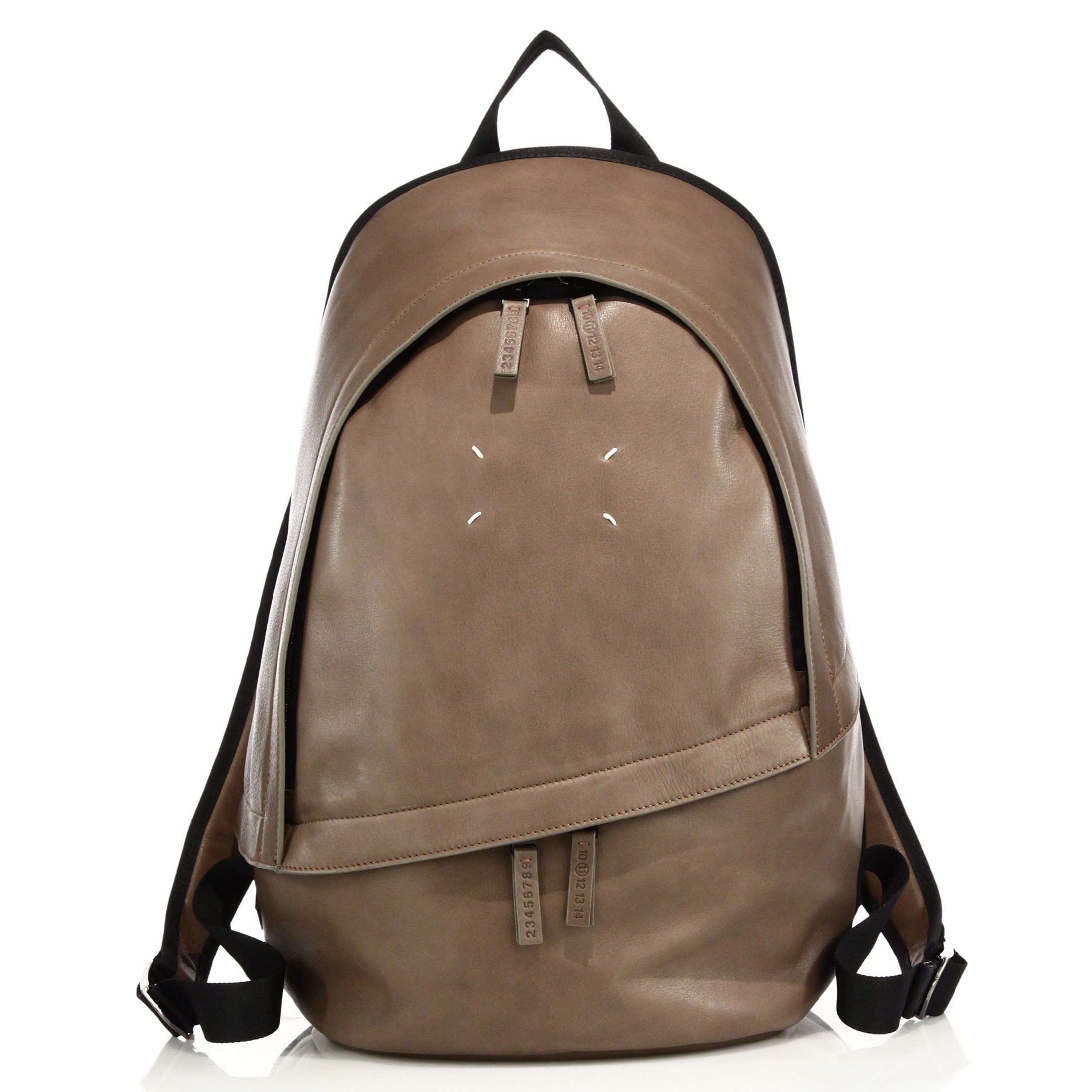 maison margiela leather backpack