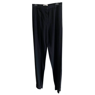 Pre-owned Jean Paul Gaultier Wool Carot Pants In Black