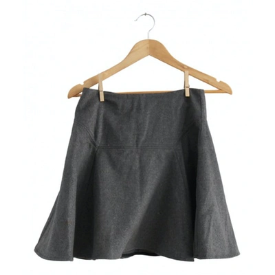 Pre-owned Surface To Air Wool Skirt In Anthracite