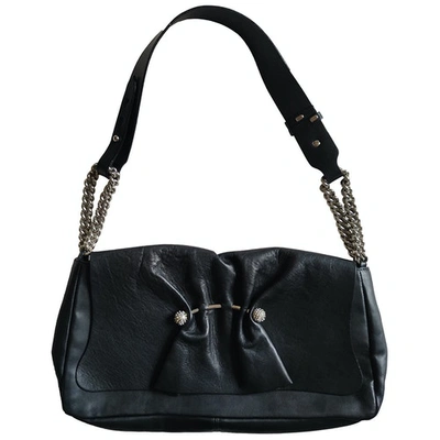 Pre-owned Orciani Black Leather Handbag