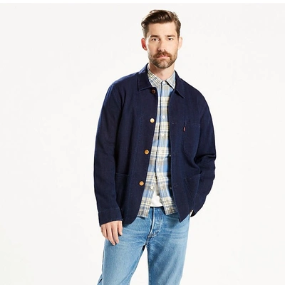 Levi's Engineer's Coat - Indigo Herringbone Rinse | ModeSens