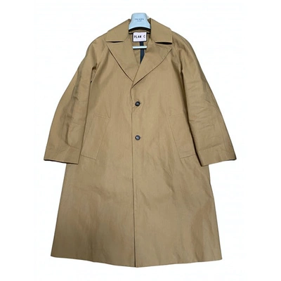 Pre-owned Plan C Coat In Camel