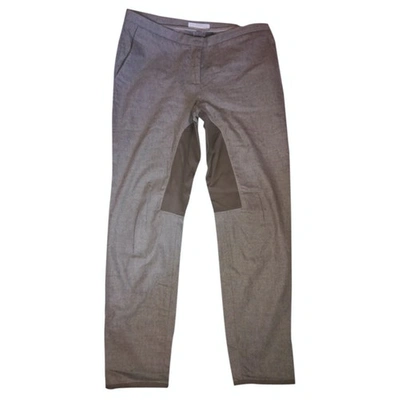Pre-owned Fabiana Filippi Wool Straight Pants In Other