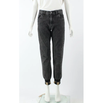Pre-owned Fendi Grey Denim - Jeans Jeans