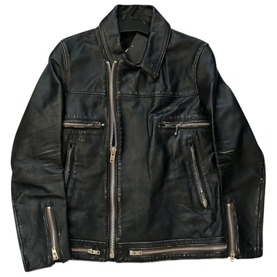 Pre-owned Undercover Leather Jacket In Black