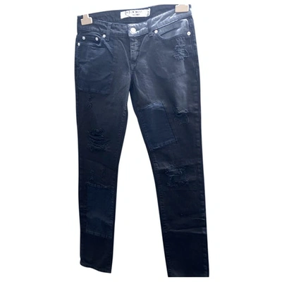 Pre-owned Mcq By Alexander Mcqueen Slim Jeans In Black