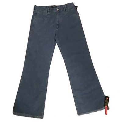 Pre-owned Isabel Marant Blue Cotton Jeans