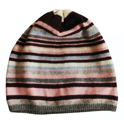 Pre-owned Altea Cashmere Beanie In Multicolour