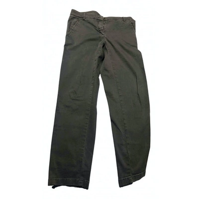 Pre-owned Seventy Straight Pants In Grey