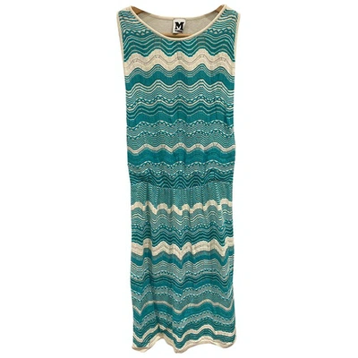Pre-owned M Missoni Mid-length Dress In Blue