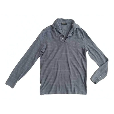 Pre-owned Trussardi Polo Shirt In Grey