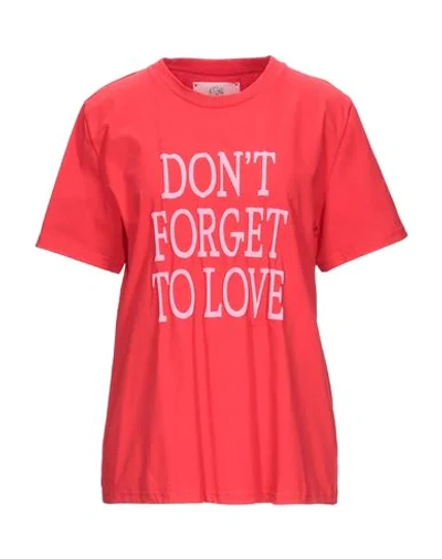 Alberta Ferretti T-shirts In Red