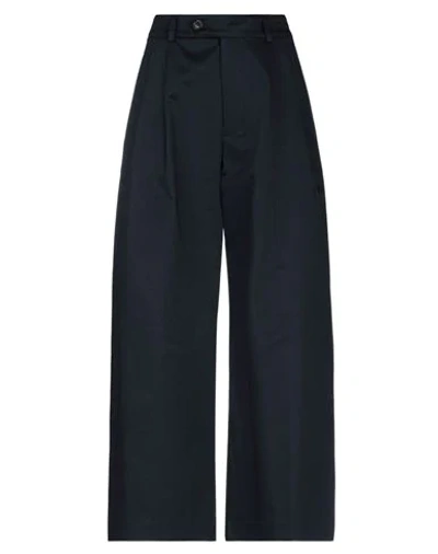 Mauro Grifoni Cropped Pants In Dark Blue