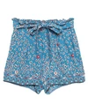 Poupette St Barth Woman Shorts & Bermuda Shorts Blue Size S Viscose