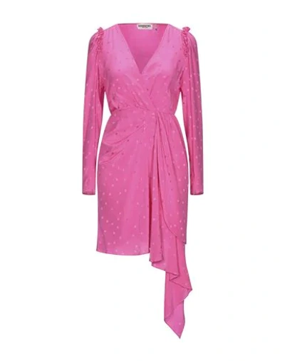 Essentiel Antwerp Short Dresses In Fuchsia