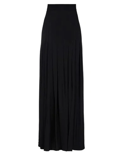 Erika Cavallini Long Knit Skirt In Black