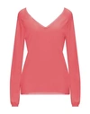 Kangra Cashmere Sweaters In Coral