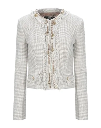 Elisabetta Franchi Suit Jackets In White