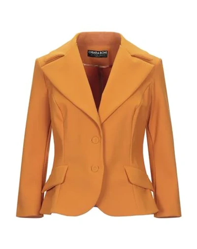 Chiara Boni La Petite Robe Suit Jackets In Rust