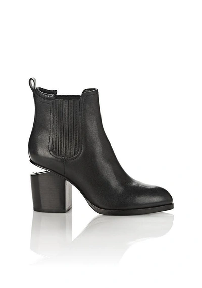 Alexander Wang Gabriella Bootie In Black With Rose Gold - Black