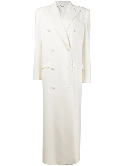 Magda Butrym Women's Double-breasted Cady Coat In Neutrals