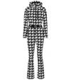 Perfect Moment Star Houndstooth Ski Suit In Multi