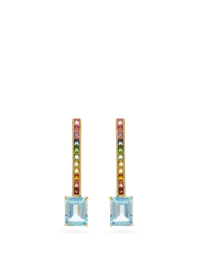 Mateo Somewhere Over The Rainbow Blue Topaz Earrings