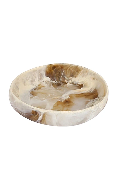 Dinosaur Designs Small Earth Bowl In Light Horn Swirl