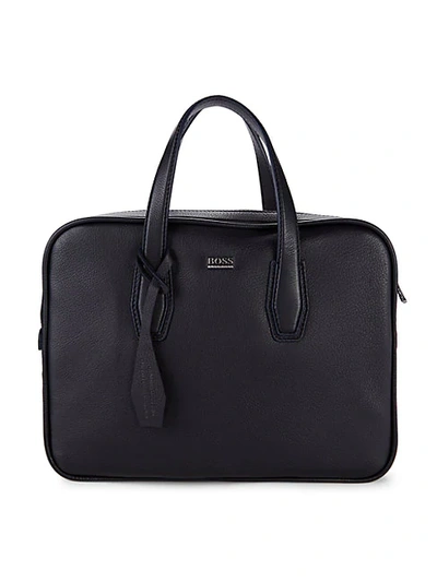 Hugo Boss Leather Messenger Bag