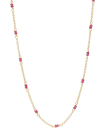 Gurhan 22k Yellow Gold & Rubies Station Necklace