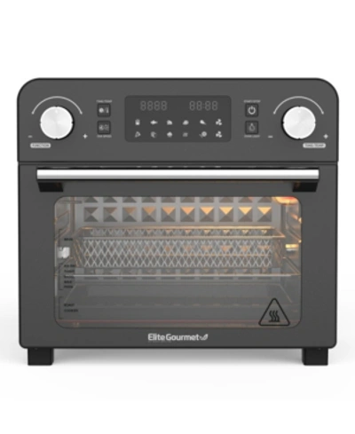 Elite Gourmet 24.5qt. Air Fryer Convection Oven With Programmable Timer & Temperature, Xl Capacity, 12" Pizza In Black
