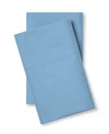 Pillow Guy 400 Thread Count Cotton Percale Standard Pillow Case Pair Bedding In Cadet Blue