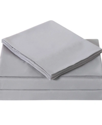 My World Solid Twin Sheet Set Bedding In Grey
