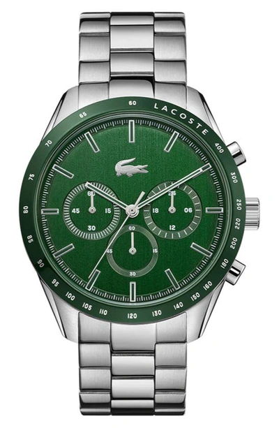 Lacoste Men's Boston Stainless Steel Bracelet Watch 42mm Women's Shoes In Green